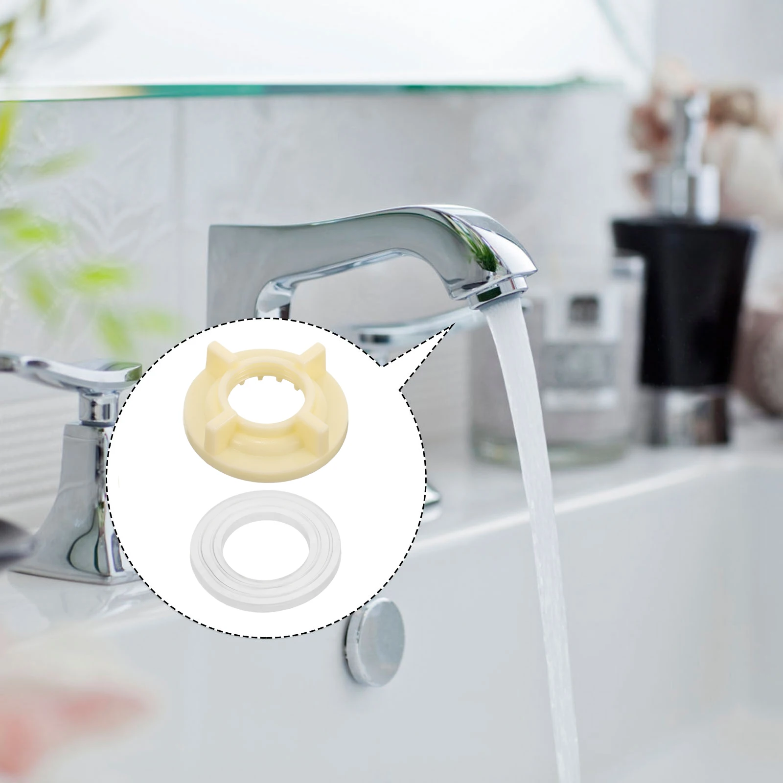 

10 Sets Faucet Nuts Kitchen Washers Repair Plumbing Sink Mounting Basin Hose Fittings Accessories