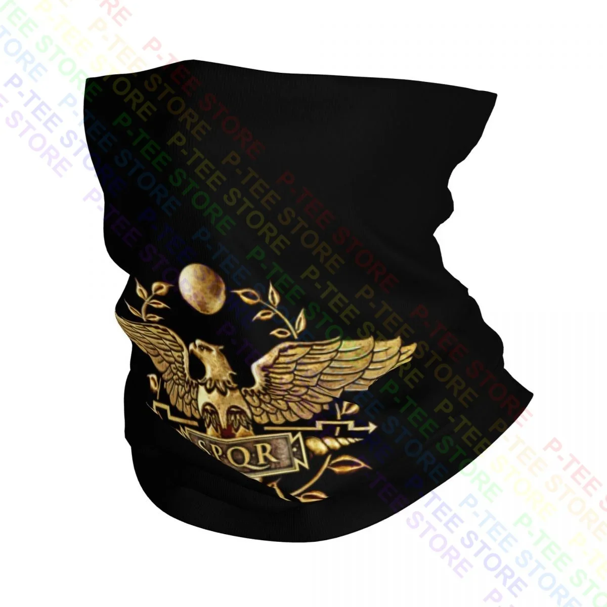 Spqr Roman Golden Eagle Imperial Premium Neck Gaiter Bandana Scarf Face Mask Soft Printing Mountaineering