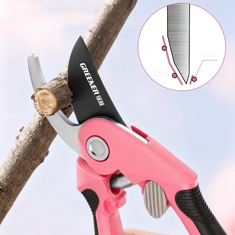 Garden Pruning Shears Anti-Rust Sharp Garden Shears Cutter Scissors Fruit Trees Flower Bushes Houseplants Yard Gardening Tools
