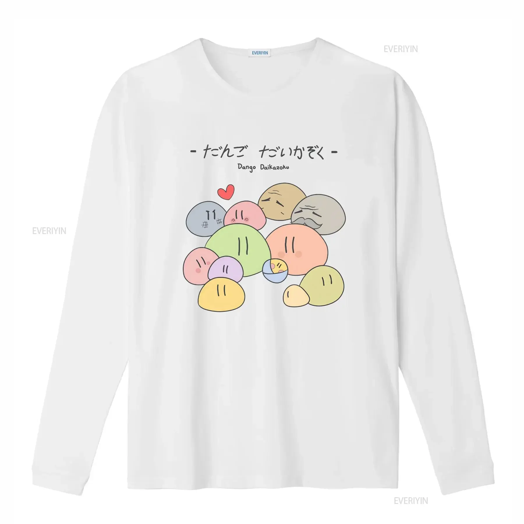 Dango Daikazoku Classic T Shirt SweaT 40709 vintage Washed Top For Everyday Wear Versatile Stylish Comfortable streetwear