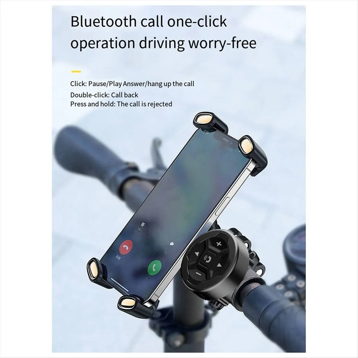 A69ZBG! Universal Smart Wireless Remote Control Waterproof Bluetooth 5.3 for Helmet Earphone Motorcycle Bike Handlebar