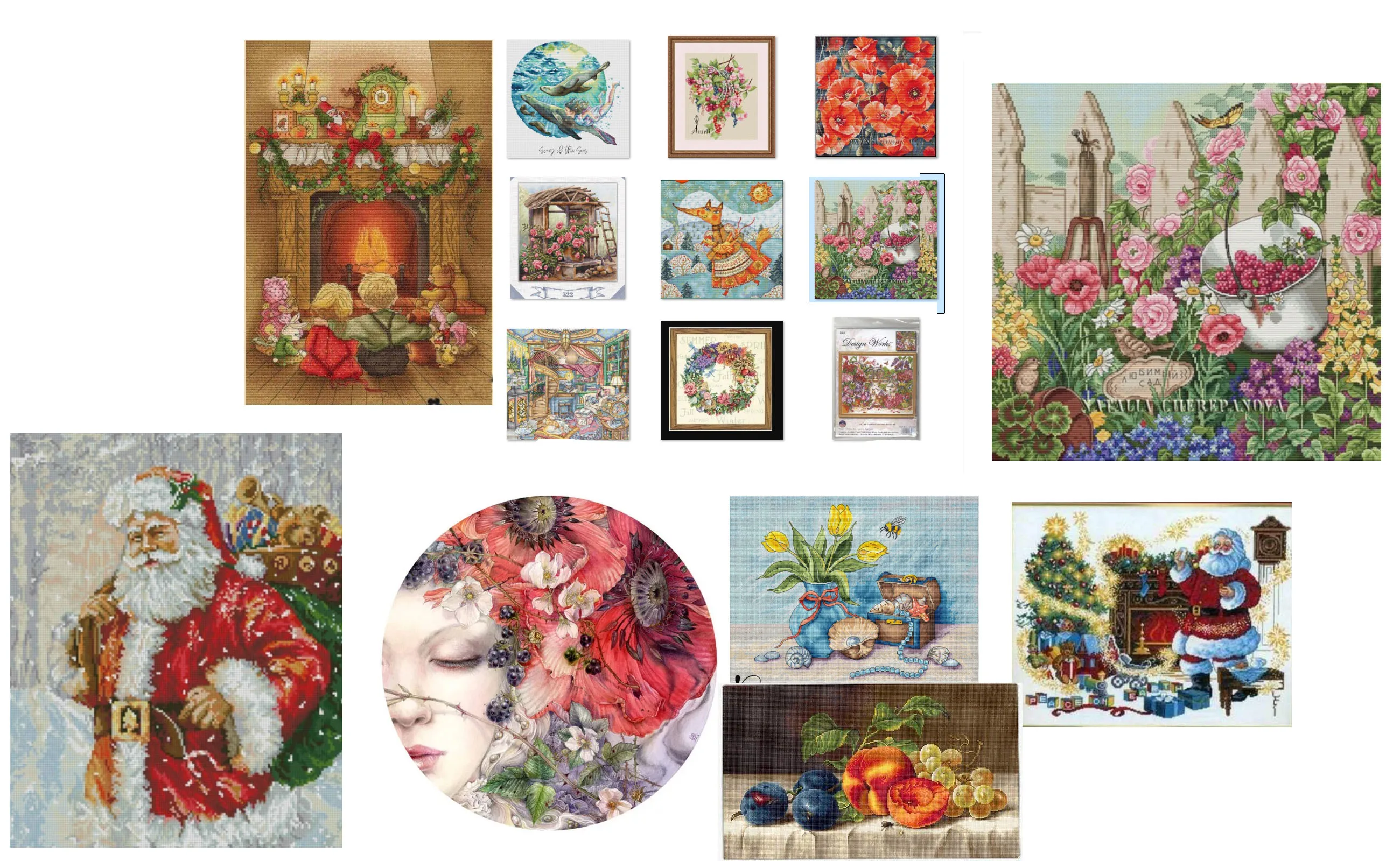 

Cross Stitch Kit Favorite Garden 46-45 Cross stich Kits Homfun Craft Cross Stich Painting Decorations For Home