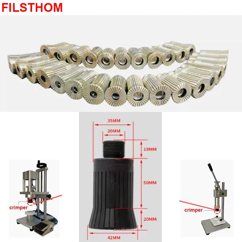 Perfume Bottle Capping Sealing Press Crimp Head Collar Ring of Perfume Bottle Capper Accessories Width 13 15 17 18 18.5 20 22mm