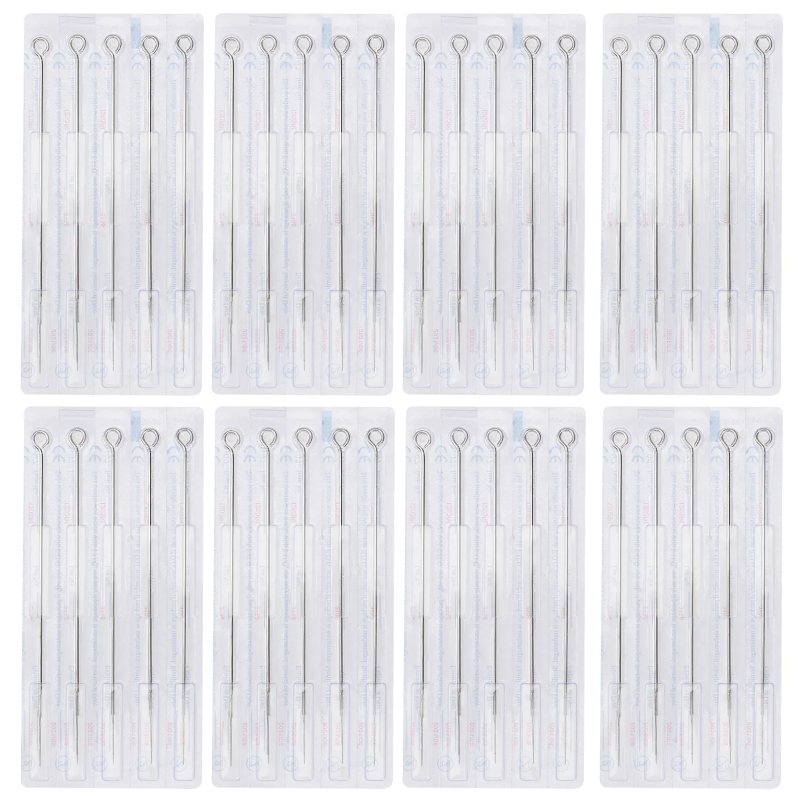 

100pcs Disposable Tattoo Needles Silver Stainless Steel 3RL 5RL Pre Sterilized Gas Blister Packed Fits Machines Tubes
