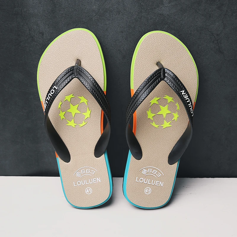 الوجه يتخبط الرجال 2025 الصنادل الصيفية الجديدة لباس خارجي أحذية الشاطئ عدم الانزلاق في الهواء الطلق الوجه يتخبط #6