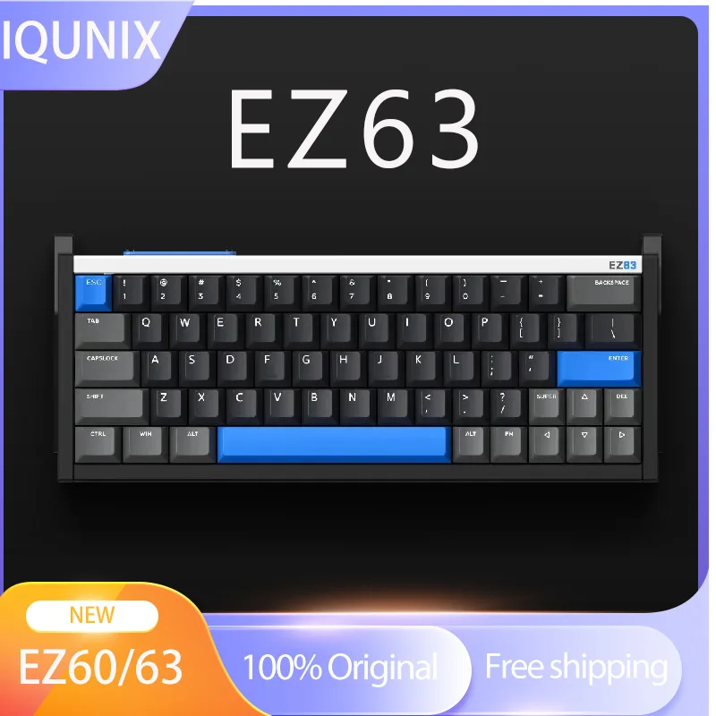 

IQUNIX Ez60 игровая магнитная клавиатура Rgb Ez63 проводная игровая Ofiice пользовательская механическая клавиатура ПК ноутбук 61 клавиша 64 клавиша прокладка