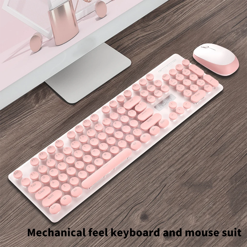 Mechanical Gaming Wireless Keyboard Keypad Mouse Set Electronic Home