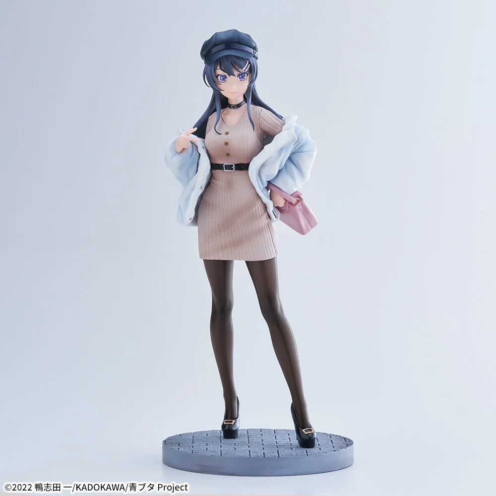 Tersedia SEGA Luminasta Sakurajima Mai Pakaian Kasual Desktop Boneka Lucu Koleksi Model Hadiah Mainan Figur Aksi Anime