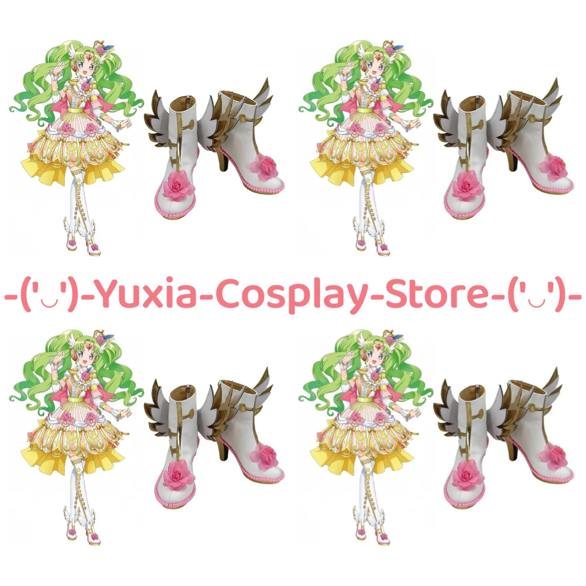 Yuxiacosplay! Original Design Falulu Cosplay Shoes Anime Game Character Prop PU Leather Boots Halloween Carnival Party Costume