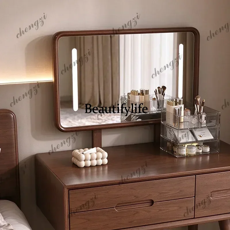 Chinese Traditional Vanity Table Vintage Design Elegant Aesthetic Vanity Table High Quality Storage Coiffeuse Room Furniture