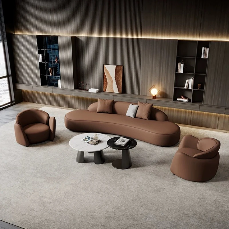American Creative Living Room Sofa Modern Luxury Hotel Lobby Beauty Salon Lounge Reception Sofa Designer Office Furniture FYOS