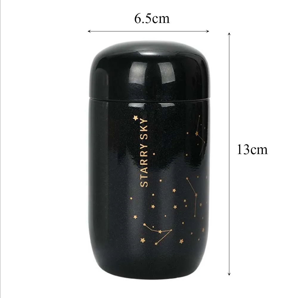 Small Capacity 304 Stainless Steel Leakproof Traval Starry Sky Coffee thermos Coffee Mug Thermos Cup Vacuum Flask Water Bottle