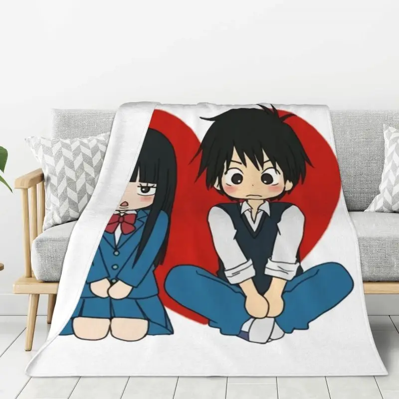 Custom Kimi Ni Todoke Anime Blankets Warm Flannel Sawako Kuronuma Throw Blanket for Bedroom Office Bedspreads