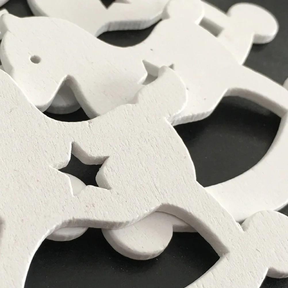 

10 Pcs Wooden Pendant Christmas Tree Ornament Small Craft Decorations Man