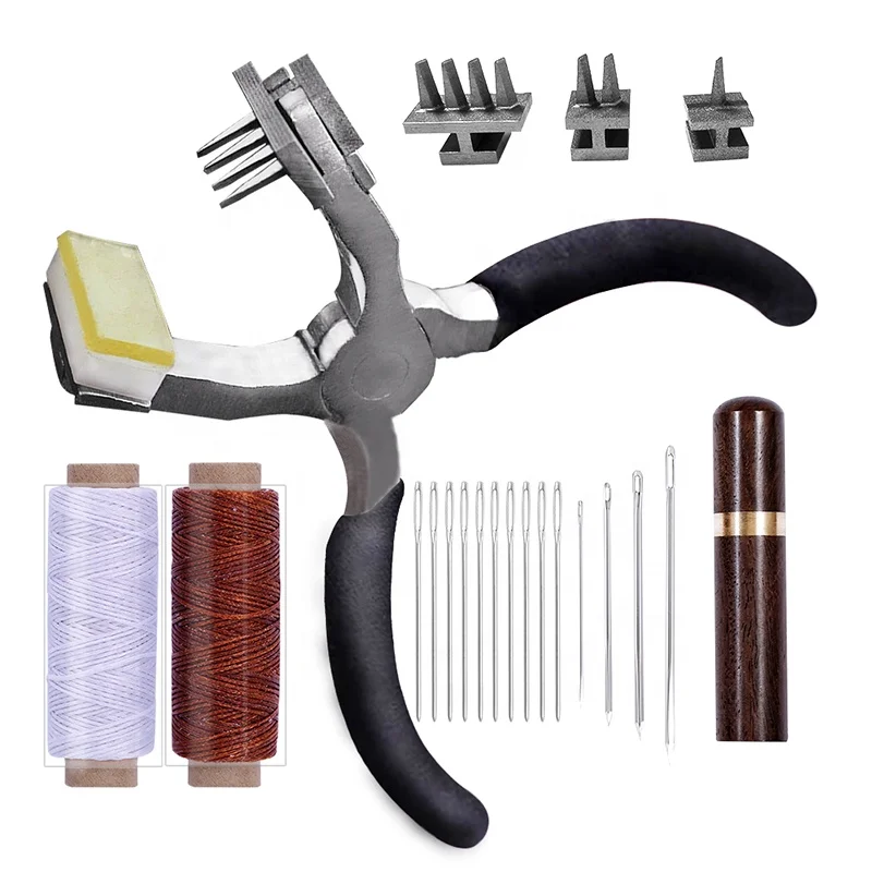 Simple Suit Sewing Plier Tool Leather Hole Punch Plier Sets For Leather