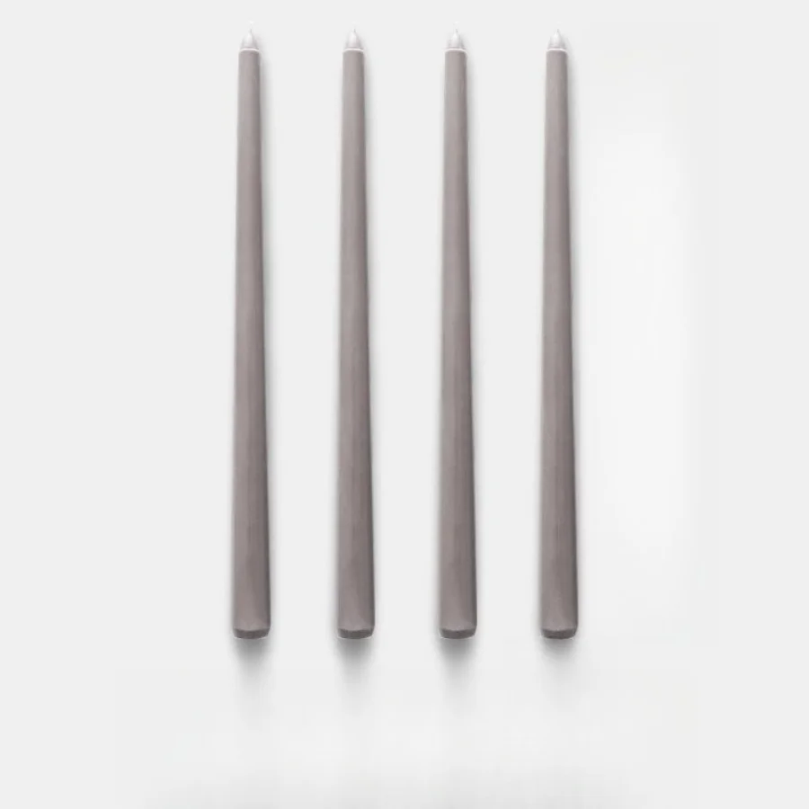 4 Stück/Box 25cm/9,84 Zoll Morandi Farbverlauf Stabkerzen-Set, Lange Unparfümierte Kerzen für Hochzeit, Abendessen, Party & Heimdekoration – Detail 14