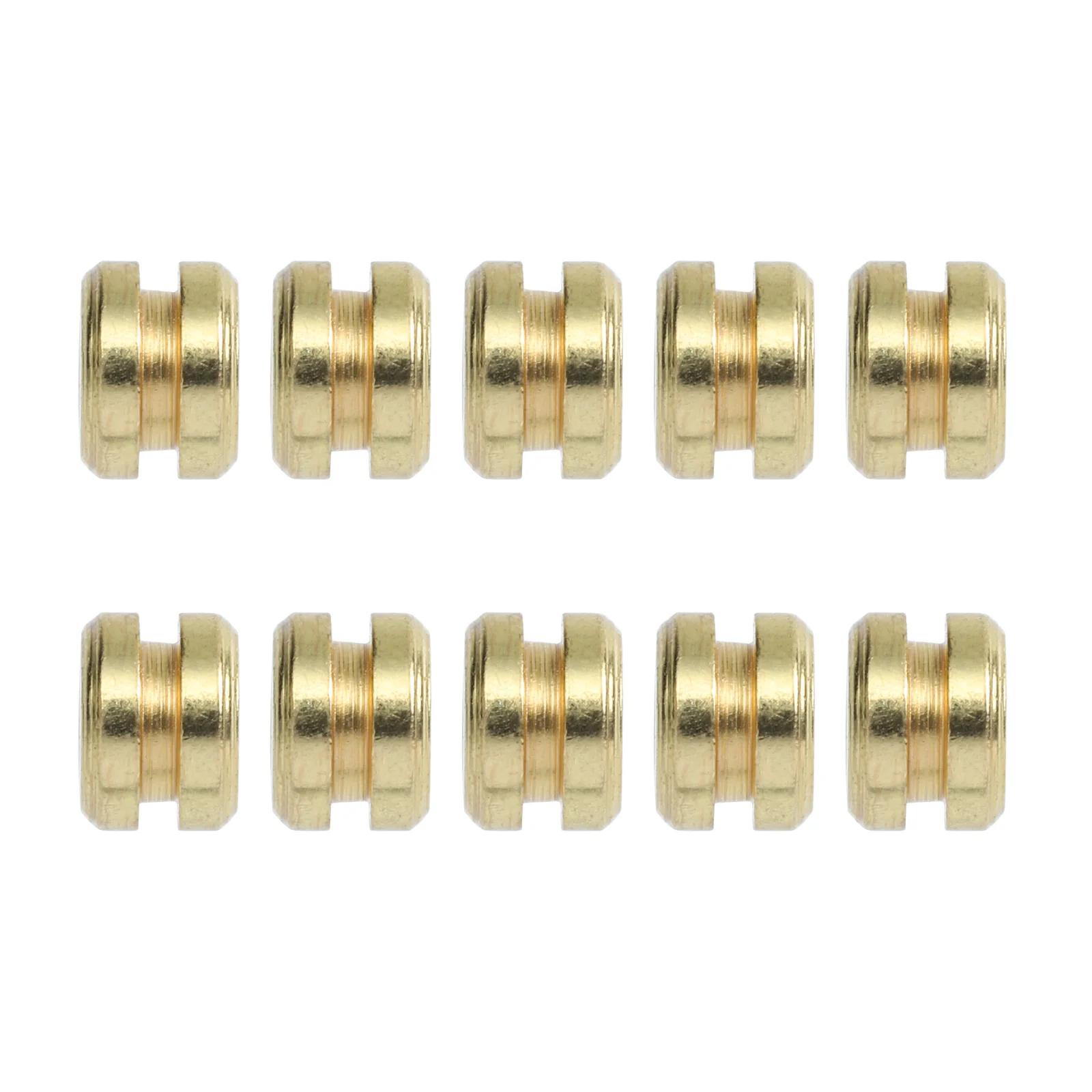 

10 Pcs String Beads Gold Decor Guitar Accessories Accessory Folk Supply Zinc Alloy Parts