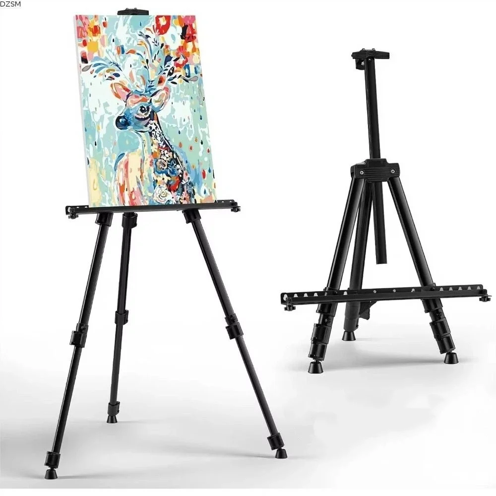 Art Supplies Portable Design Sketch Easel Folding Versatile Artist Easel Durable Metal Tripod Metal Easel Outdoor Sketching