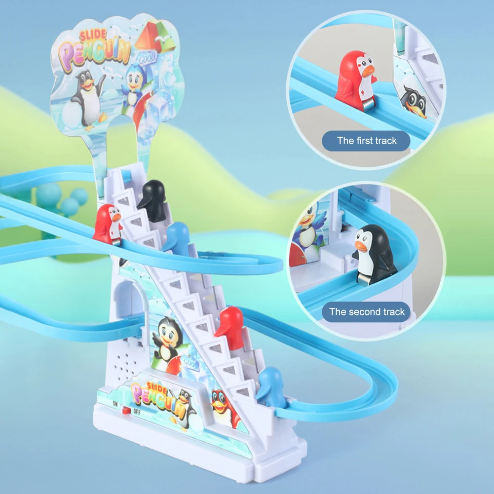 Pista elétrica slide brinquedos educação precoce montagem design animais escada escalada brinquedo dinossauro elétrico escada brinquedo para crianças criança