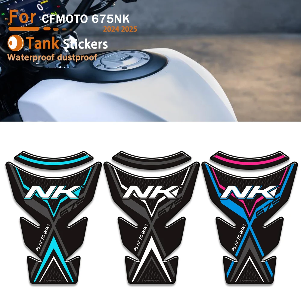 

For CFMOTO 675 NK 675NK 2024 2025Motorcycle Fuel Tank Pad Stickers 3D Tank Protector Decals Waterproof