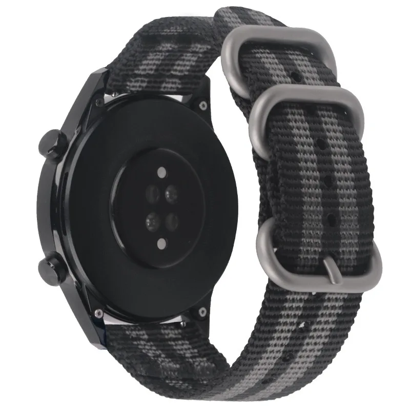 18mm 20mm 22mm 24mm Universal Nylon canvas watchband for SEIKO OMEGA  Huawei GARMIN Samsung Galaxy XiaoMi  AMAZFIT Watch Strap