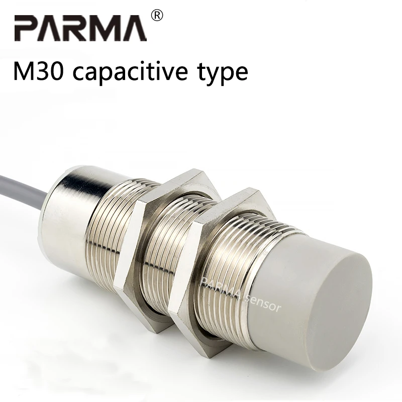 

30mm diameter copper tube capacitive proximity switch M30, a sensor for detecting water, wood, glass, oil and feed