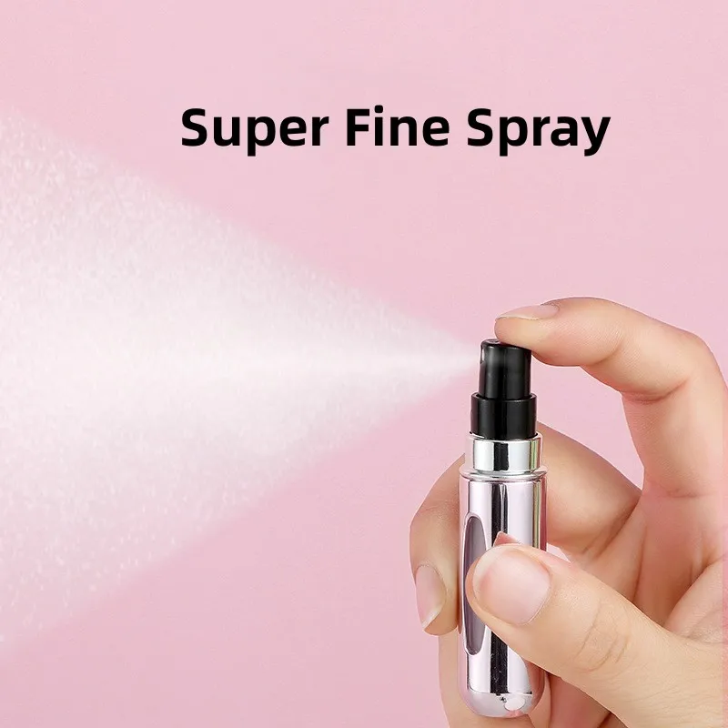 5ML Portable Travel Perfume Spray Bottle with Skin Care Tools Convenient and Easy to Carry Great for On-the-go Use and Touch-ups