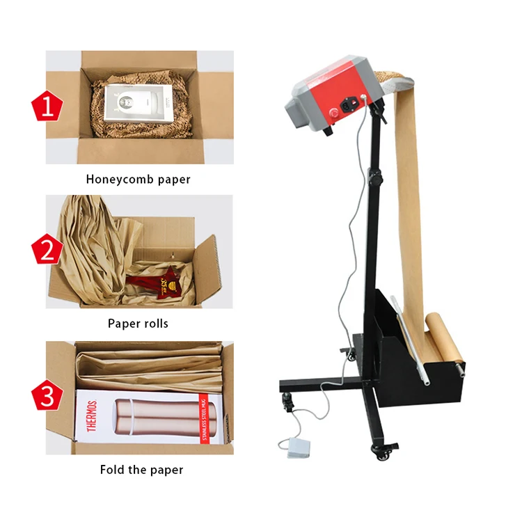 Easy Assembly Eco Friendly Biodegradable Packaging Honeycomb Wrapping Paper Void Fill Machine