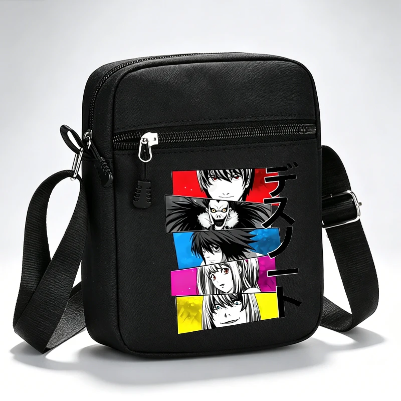 Anime Death Note Women Men Shoulder Bag boy girl Oxford Mobile Phone Bag Crossbody Bag Kawaii Ladies Waist Pack Wallet Gift