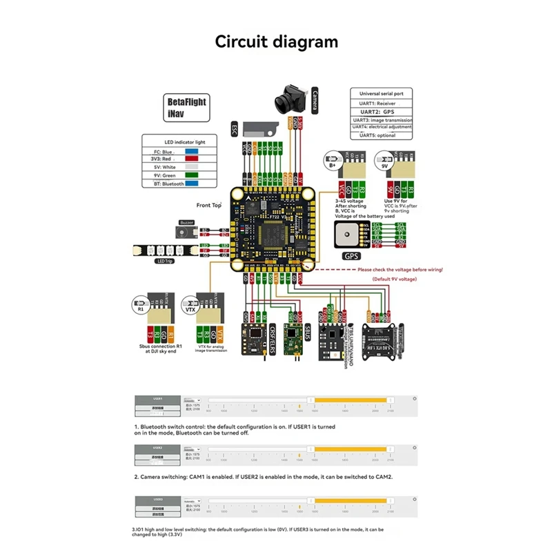 F760 V2 FC&ESC FPV Stack F722 V2 Flight Controller 60A AM32 ESC For FPV Freestyle Drone