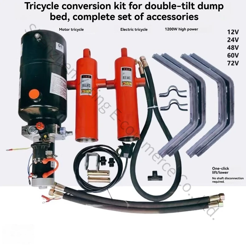 Motorcycles Tricycles Diesel Tricycles Single Row Light Trucks Modified 12v Double Top Hydraulic Dump Truck Hydraulic Pump