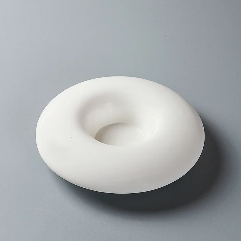Creative White Ceramic Platter Fruit Salad Cold Dish Artistic Conception Dish Characteristic Modeling Kitchen Tableware Plates
