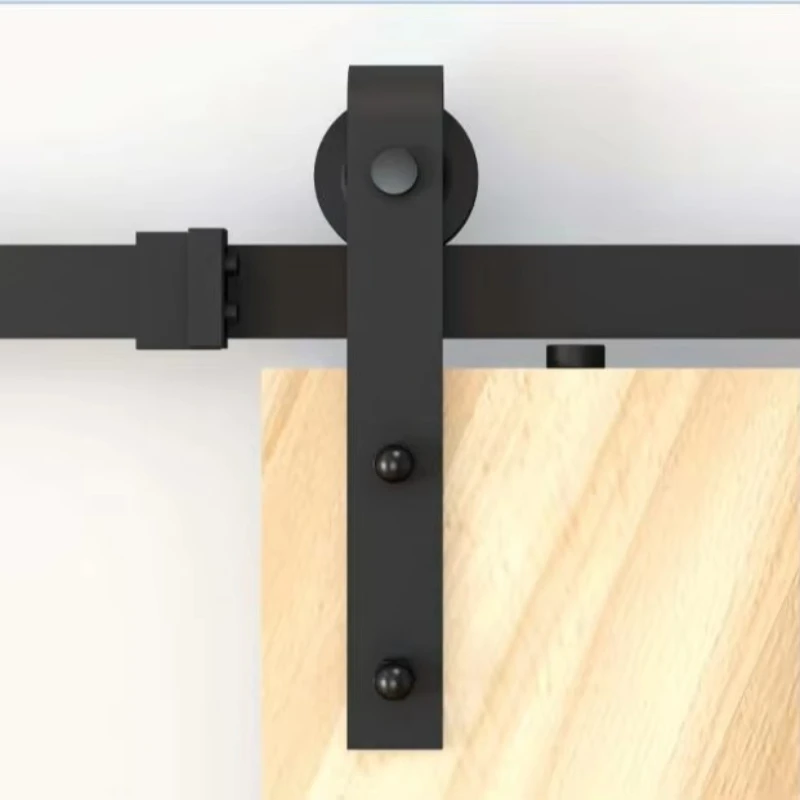 

TSQ04 Черная классическая фурнитура для дверей сарая Раздвижная дверь, фурнитура для раздвижных дверей сарая со стилем