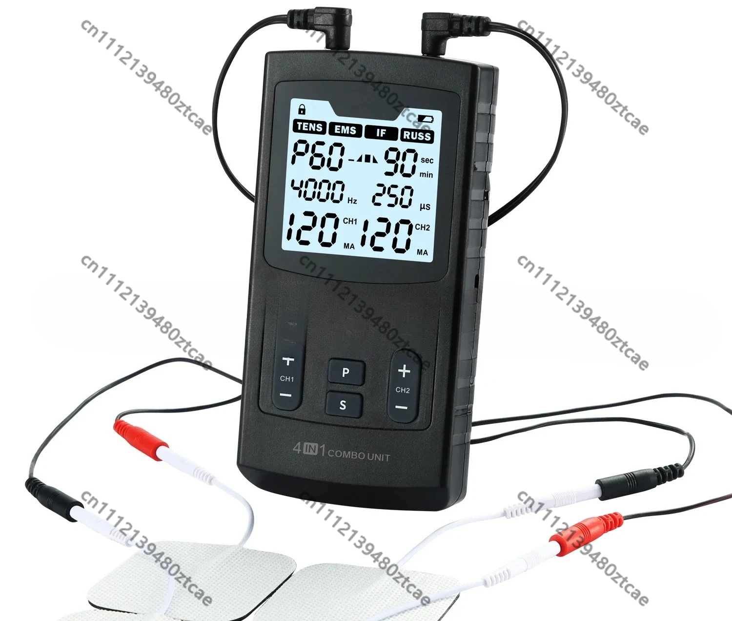 4 in 1 Combo Interferential Current TENS EMS Russian Wave Machine for Rehabilitation Center Hospital Clinic Physiotherapy Use