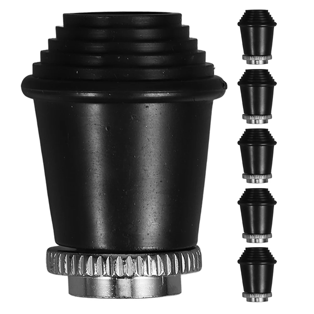 

6 pcs Threaded Rubber Foot Pads Durable Shock Absorption Floor Protection Drum Set Replacement Parts Bass Legs Accessories