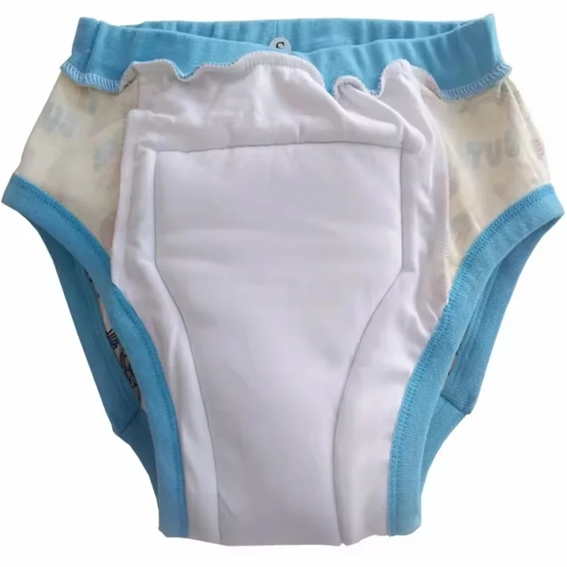 

ABDL Adult Printed Cotton Cartoon Pattern Training Pants Adult Baby Brief With Padding Inside Washable Diaper Panties