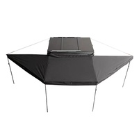 180°Car Sunshade,UV-resistant Waterproof Material,Car Roof Tent,Freestanding with LED,4x4 Outdoor Camping Retractable