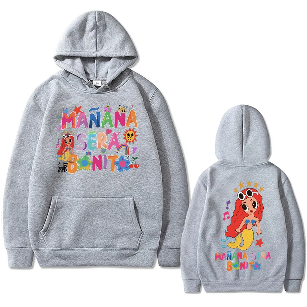 Sänger Karol g Manana Sera Bichota Grafik Hoodie Männer Frauen Mode ästhetische übergroße Sweatshirt männliche Fleece Baumwolle Hoodies