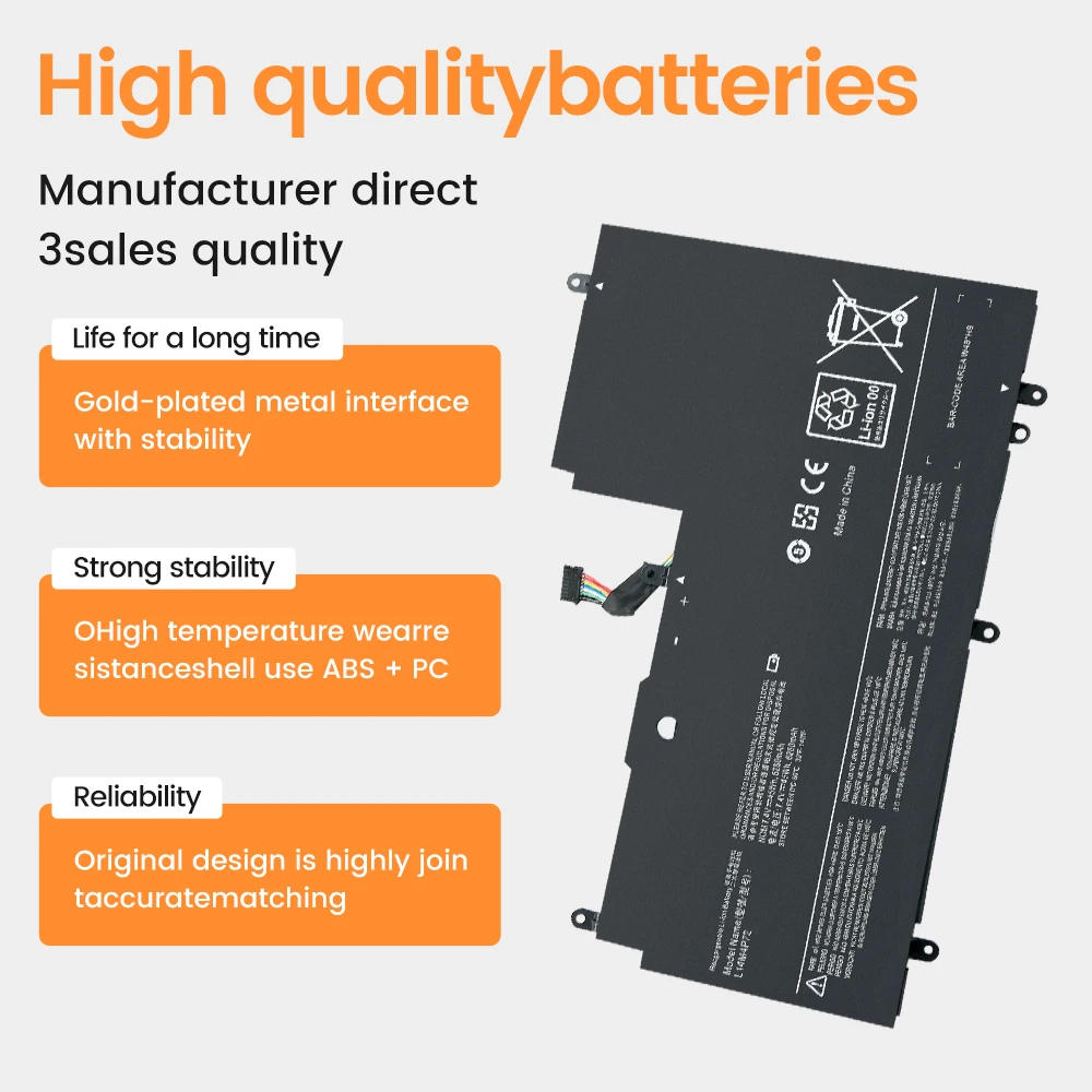 Batteria per Laptop muslimexayb 45WH per Lenovo Yoga 3 14 700 14ISK Series 3 14-IFI 3 14-ISE 6230mAh