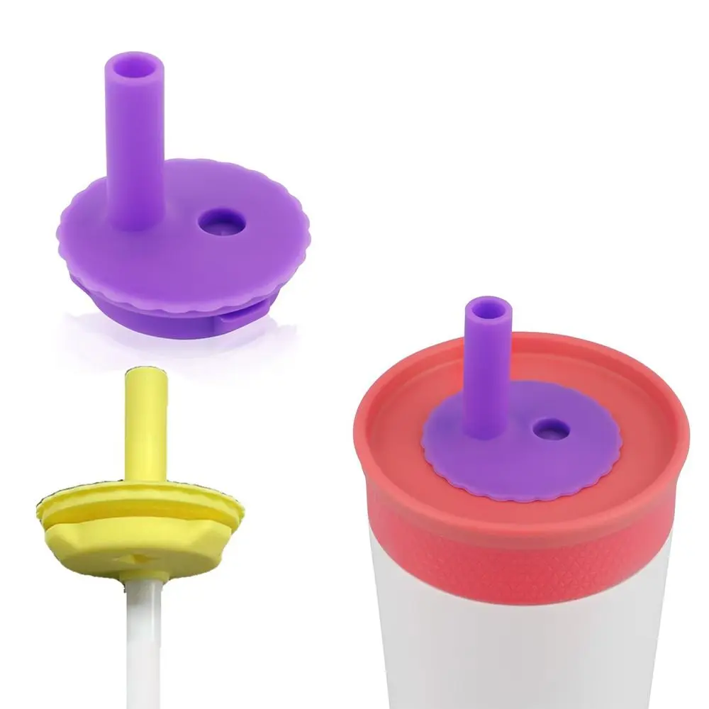 Replacement Replacement Straws Large Diameter Straw Dust-proof Soft Lid Straw Accessories for 12/15oz Tumbler Bottle