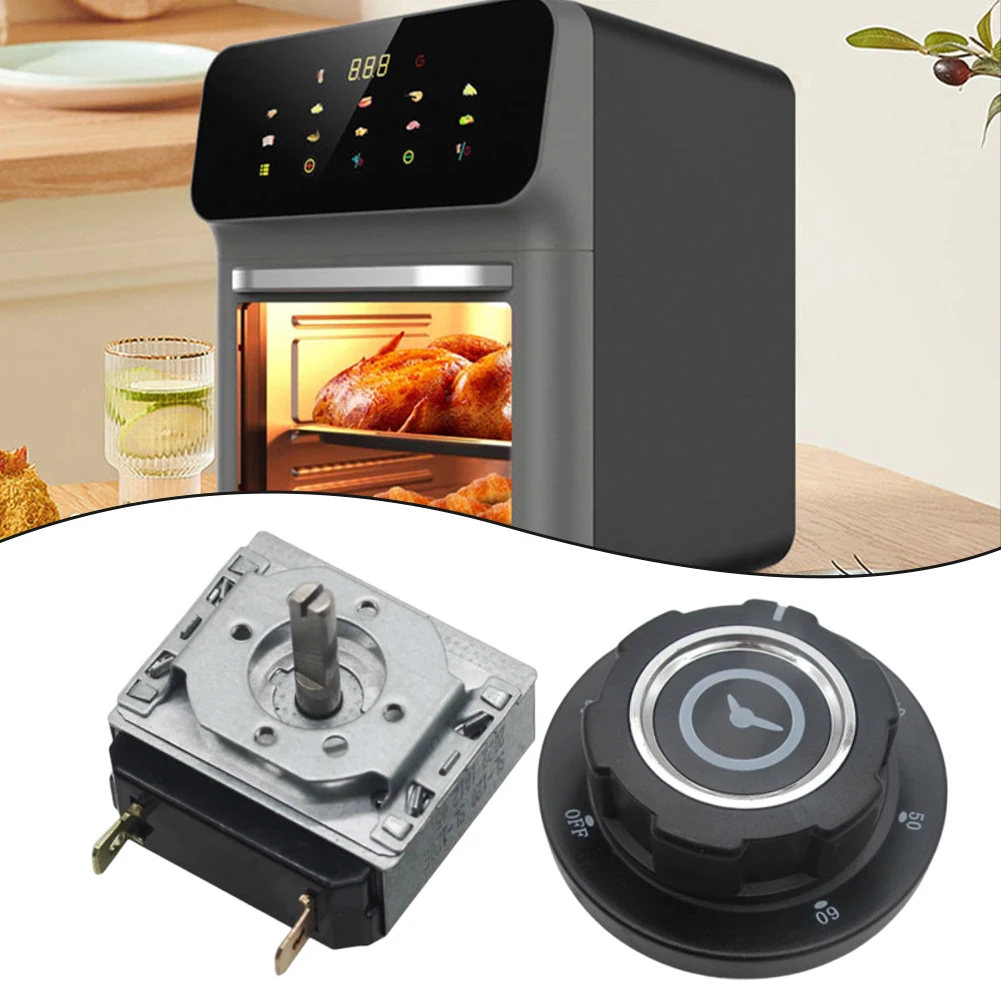 6090 Minutes Kitchen Timer for Steamed Rice Cart with For Dial Knob and Bell Switch Providing Audible Countdown
