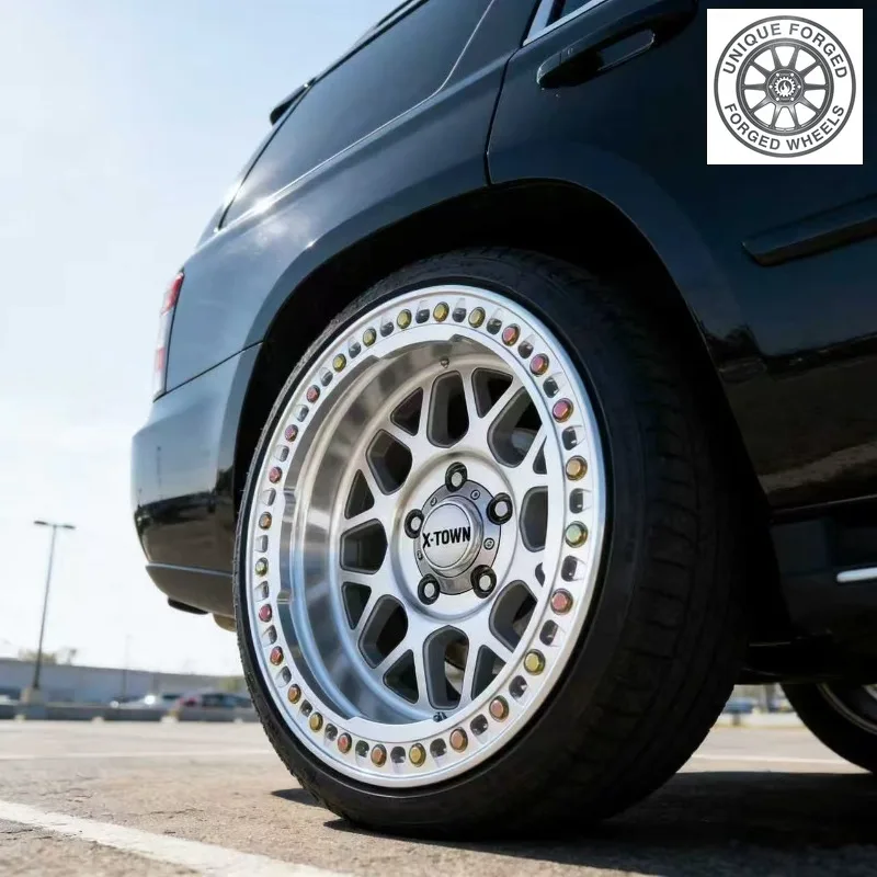 26 Style 20 21 22 23 24 Алюминиевое кольцо Beadlock 30 мм ET вогнутого дизайна для грузовых колес 6x139.7 8x170 Универсальные кованые колеса для грузовиков
