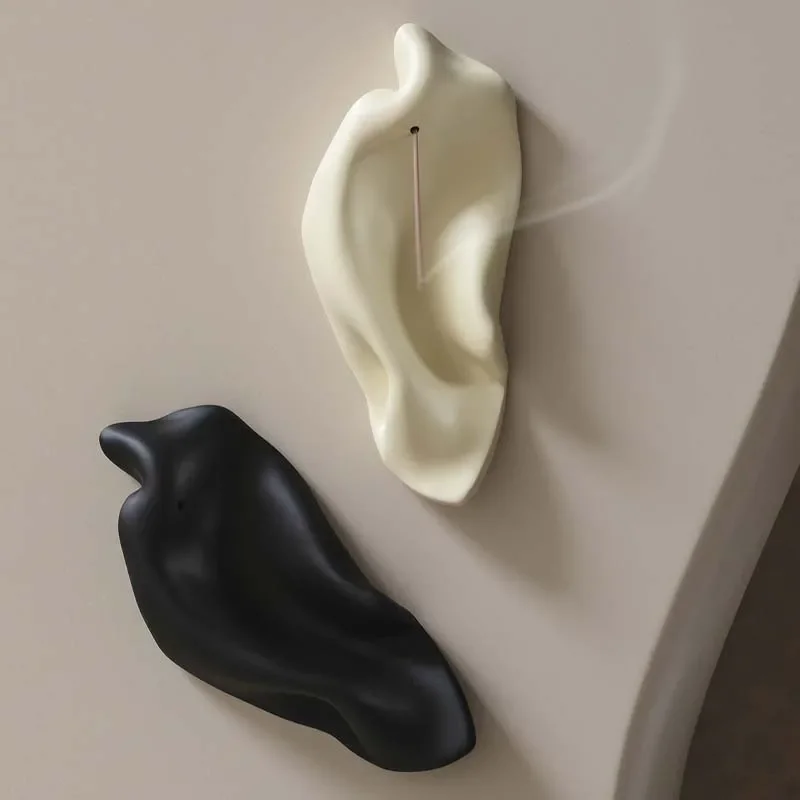 Ceramic Incense Burner Stick Line Incense Glass Bracket Sandalwood Thread Incense Base Home Decoration Aromatherapy Ornaments