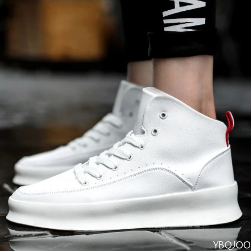 

Весенне-осенняя модная повседневная удобная мужская обувь на толстой подошве, увеличивающая рост, нишевая трендовая спортивная мужская обувь с высоким берцем