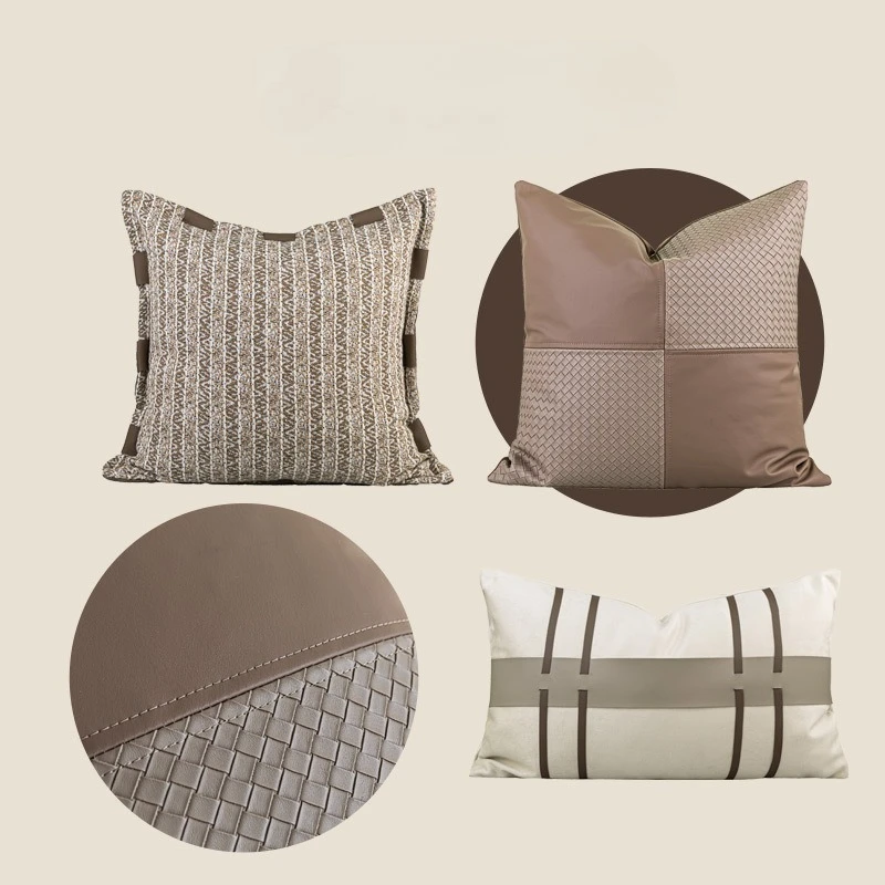 30X50/50X50CM Mica Throw Pillow Cover Wedding Texture Leather Stamping Cushion Cover Decor Home Decorative Pillowcase