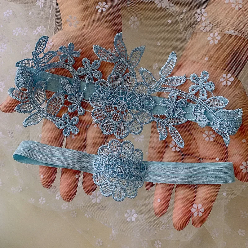 ใหม่ลูกไม้ขา Garter เข็มขัดสาวเซ็กซี่เจ้าสาวงานแต่งงานคอสเพลย์ยืดหยุ่น Appliques ขา Garter เข็มขัด