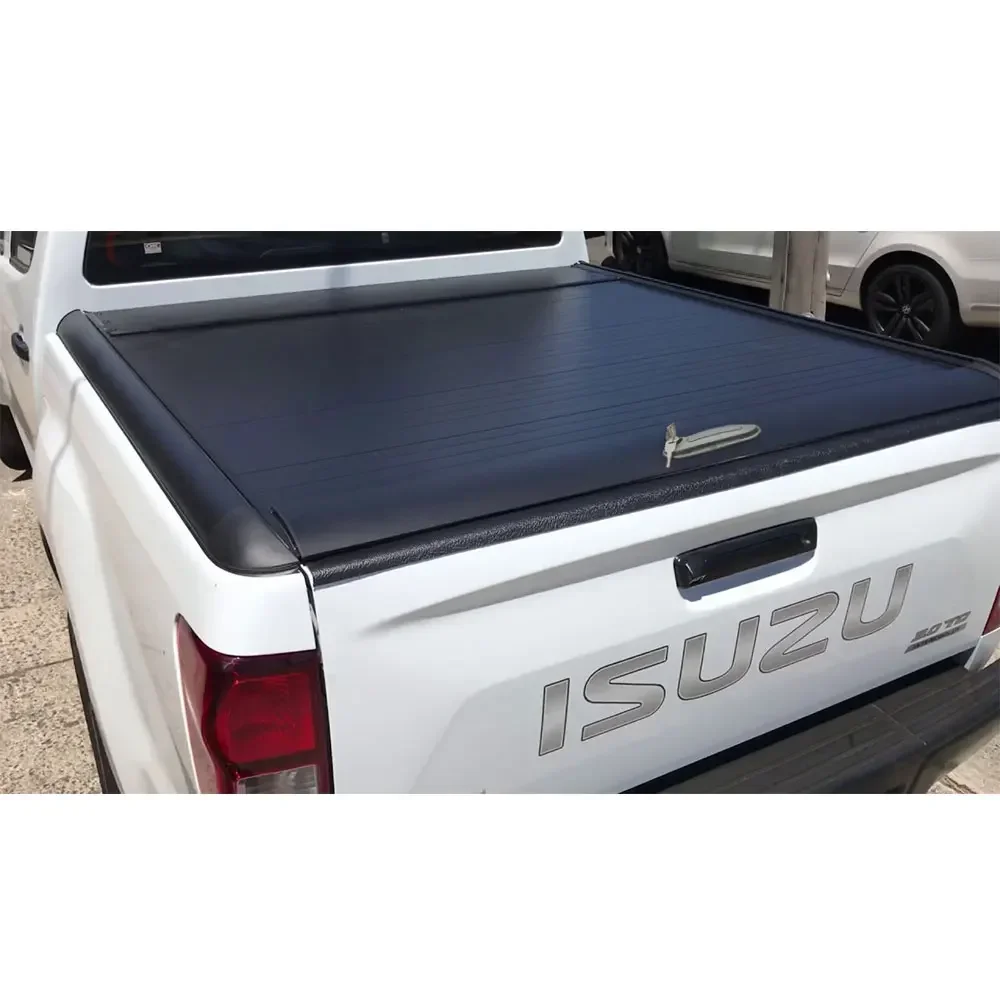 

the best pickup roller shutter lid for Isuzu Dmax Led and lock waterproof customised outfitter bodykit aluminum hard cover
