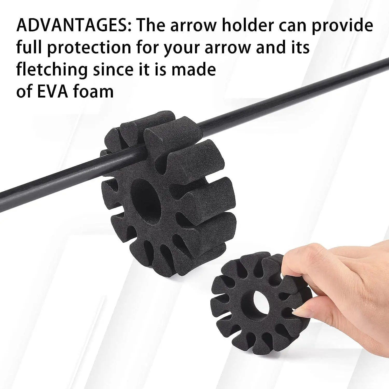 ELONG OUTDOOR 8pcs Arrow Rack Round EVA Foam Arrow Separator Holder for Outdoor Hunting Shooting Accessory