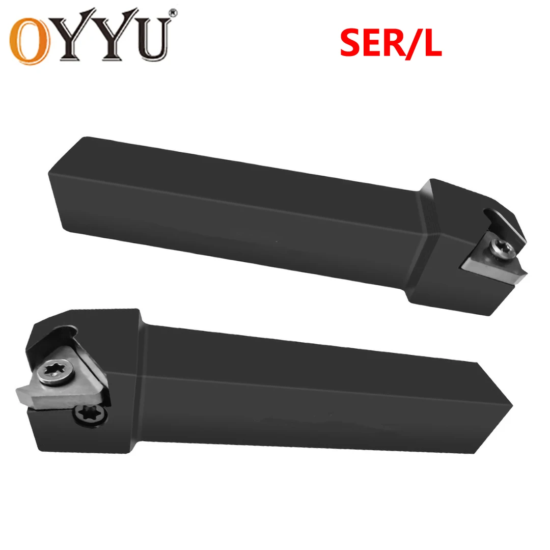 OYYU SER SER1010H11 SER1212H11 SER1616H11 SER1616H16 SER2020K16 External Thread Turning Tool Lathe Cutter CNC Tools Holder Bar