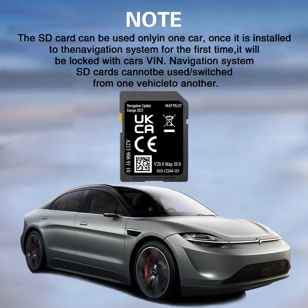 A2139069110 V20 SD Card Map Pilot Europe 2025 Use for Mercedes GLC X253 2015-2019 Car Navigation Accessories